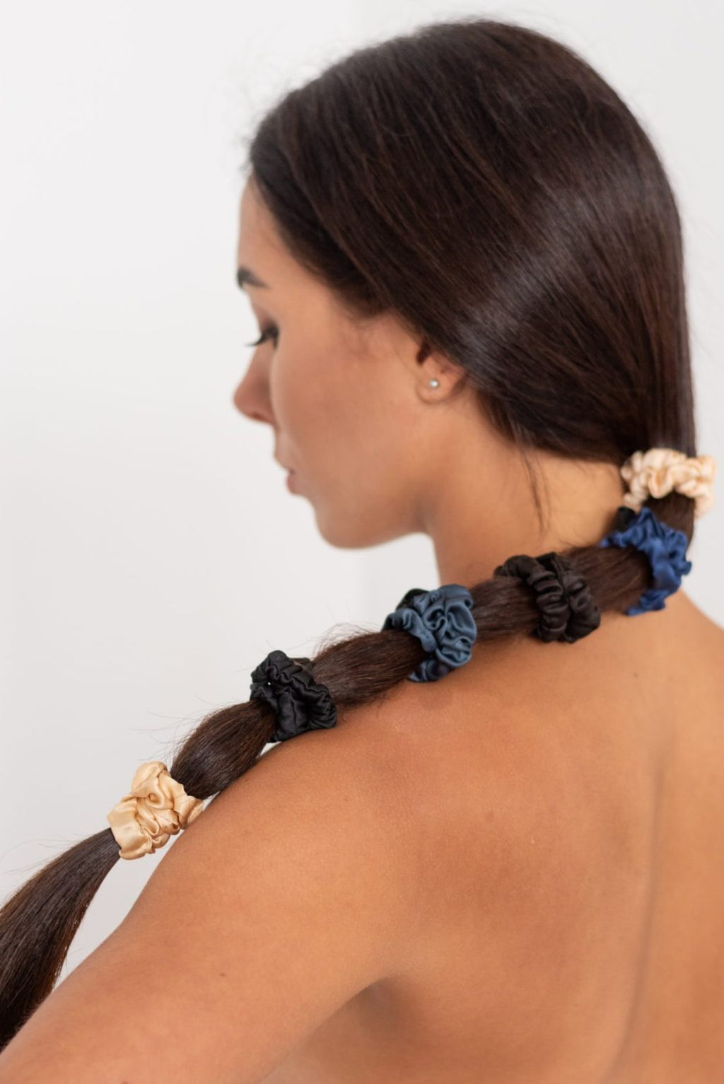 Silk skinny scrunchie